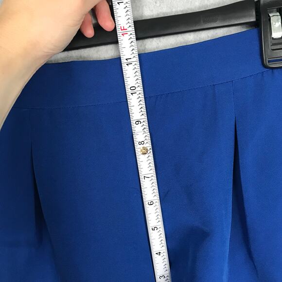 Sincerely Jules Shorts Medium Blue Pleated Corp Career Preppy Academia Dressy‎ - Picture 5 of 10